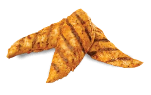 3 x succulent strips of Pepe's piri piri chicken
